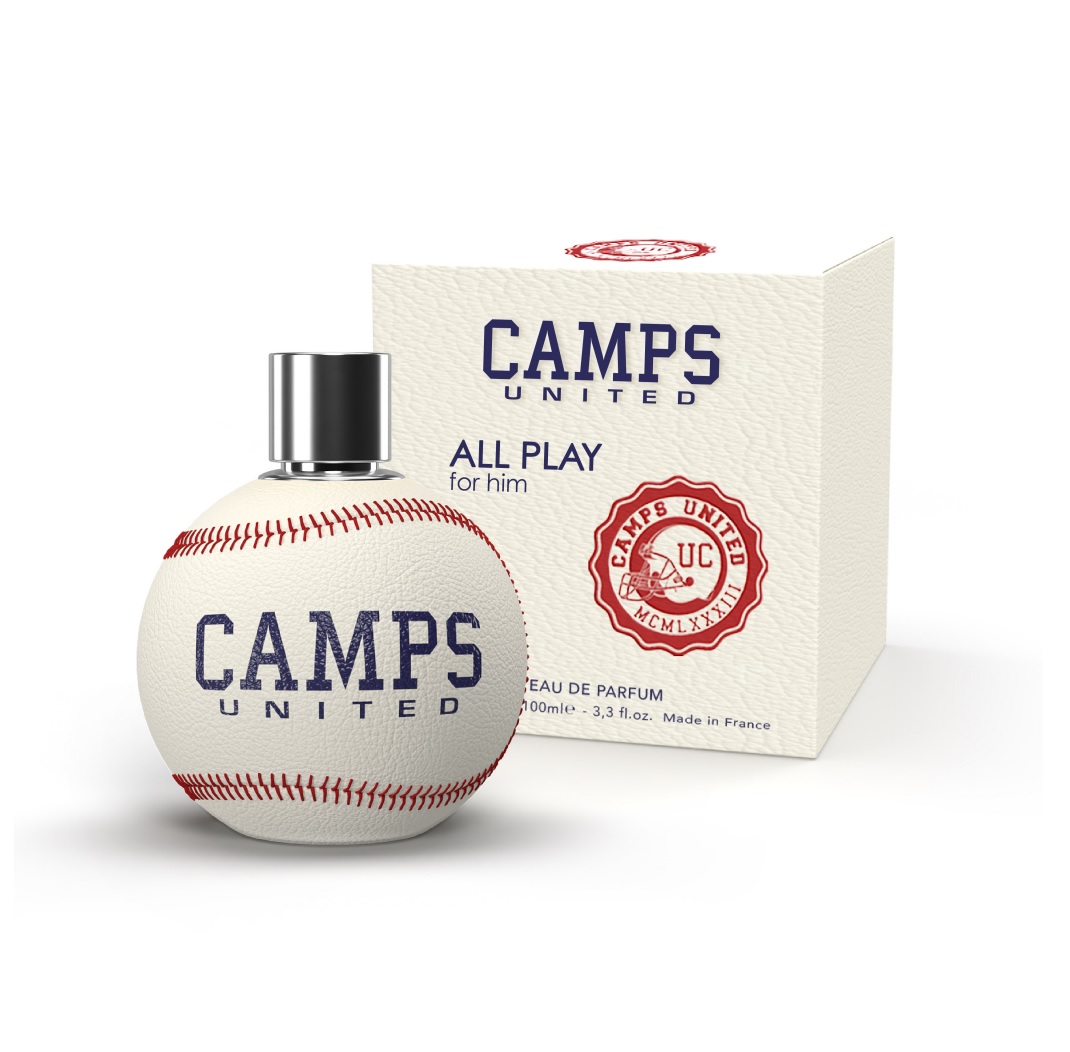 Camps United parfums - Design univers baseball américain